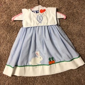 Seersucker Easter dress
